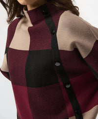 Joseph Ribkoff - Plaid Jacquard Sweater Knit Top