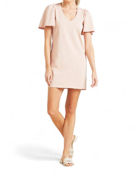 Nation Ltd - MALLORY FLUTTER SLEEVE DRESS