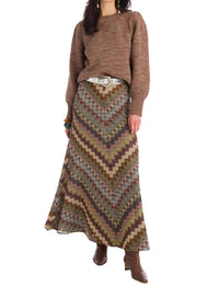 ALLISON NEW YORK Charlotte Knit Puff Sleeve Sweater in mocha - women's sweater