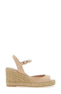 STUART WEITZMAN Women's Espadrille Wedge Sandals in beige - women's shoe - detail view