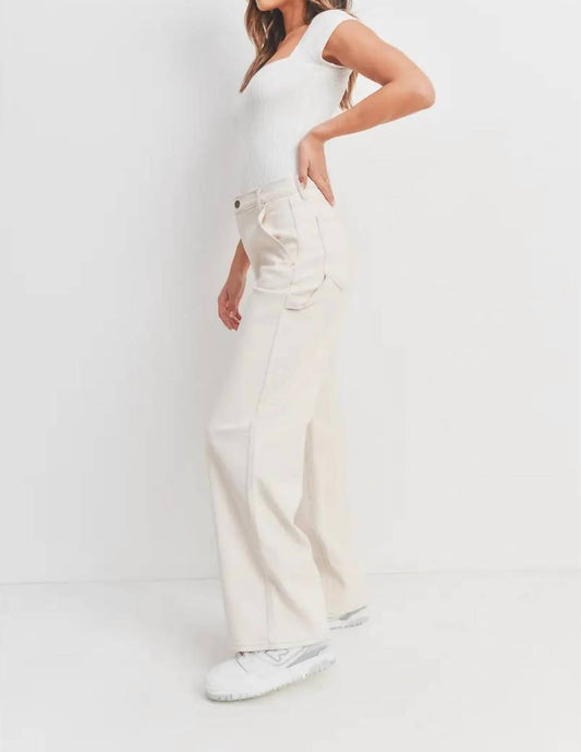 Just Black Denim - High Rise Utility Oat Pants