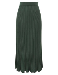 Zimmermann - Pleated Rib Midi Skirt