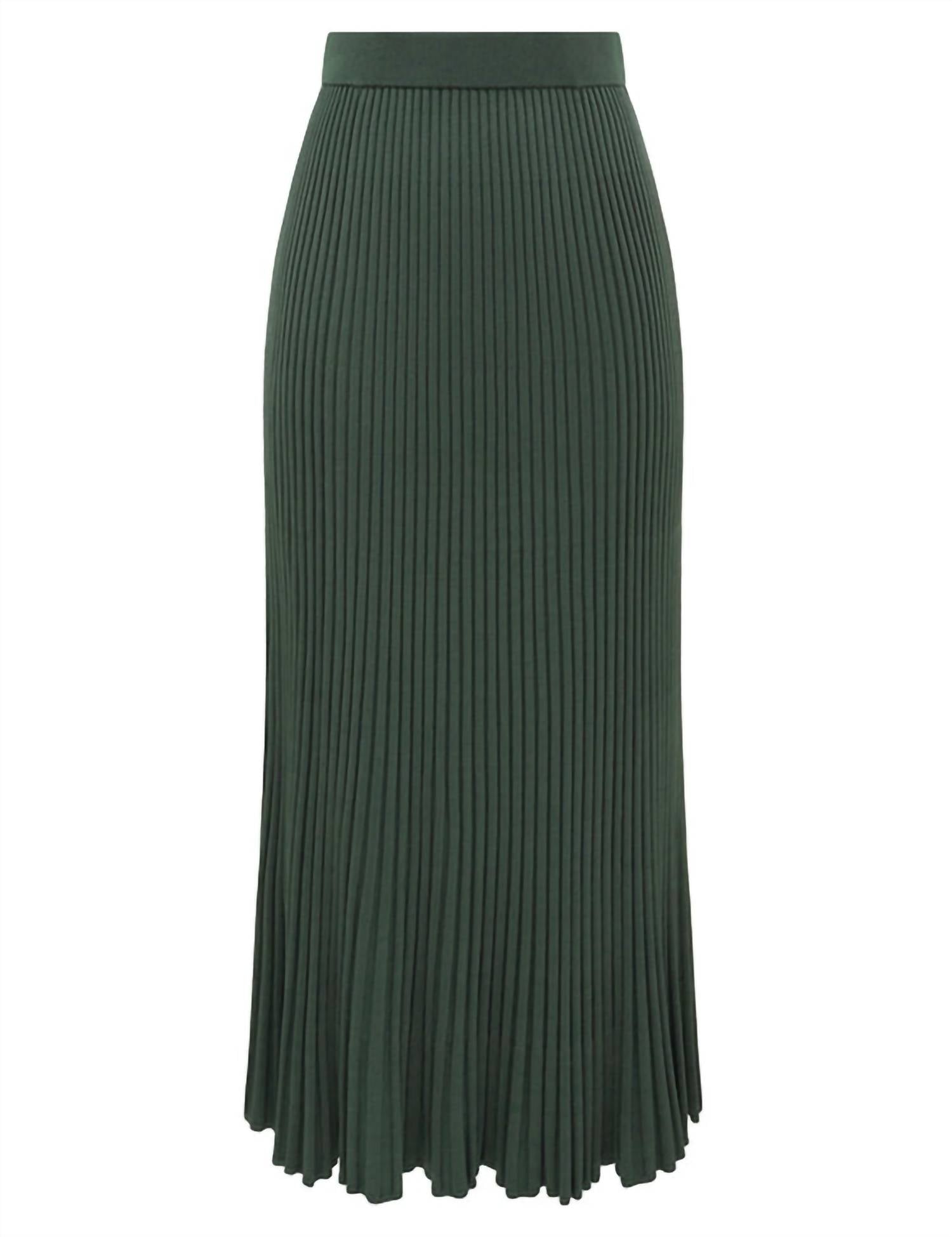 Zimmermann - Pleated Rib Midi Skirt