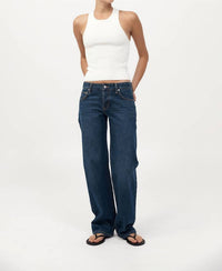 St. Agni Sculpted Knit Top in off white - women's tank top - view 5