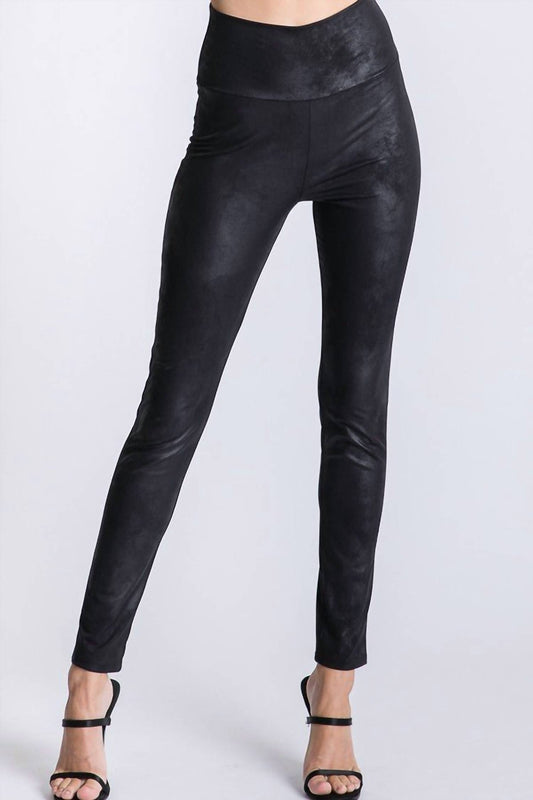 Giti Wholesale - Curvy Faux Leather Legging - PLUS