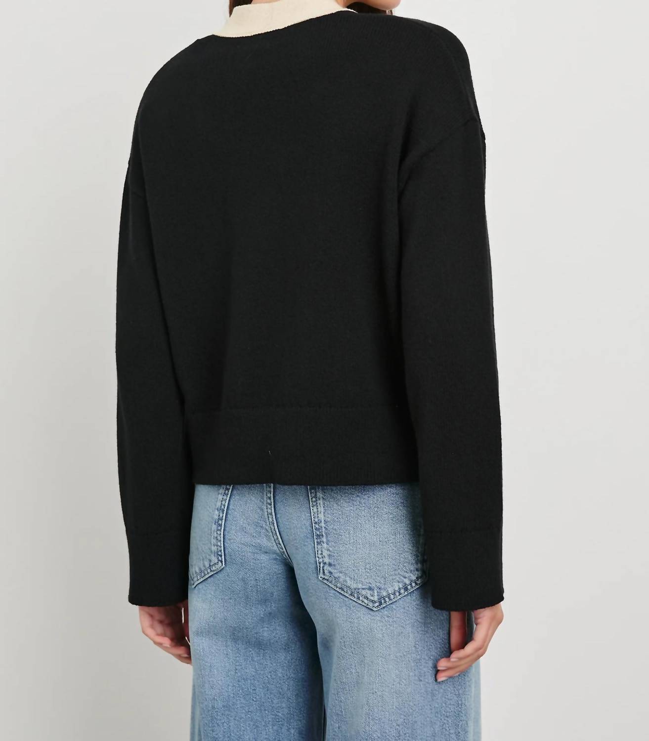 Rails Geneva Cardigan in black ivory 1 - women's cardigan - view 4