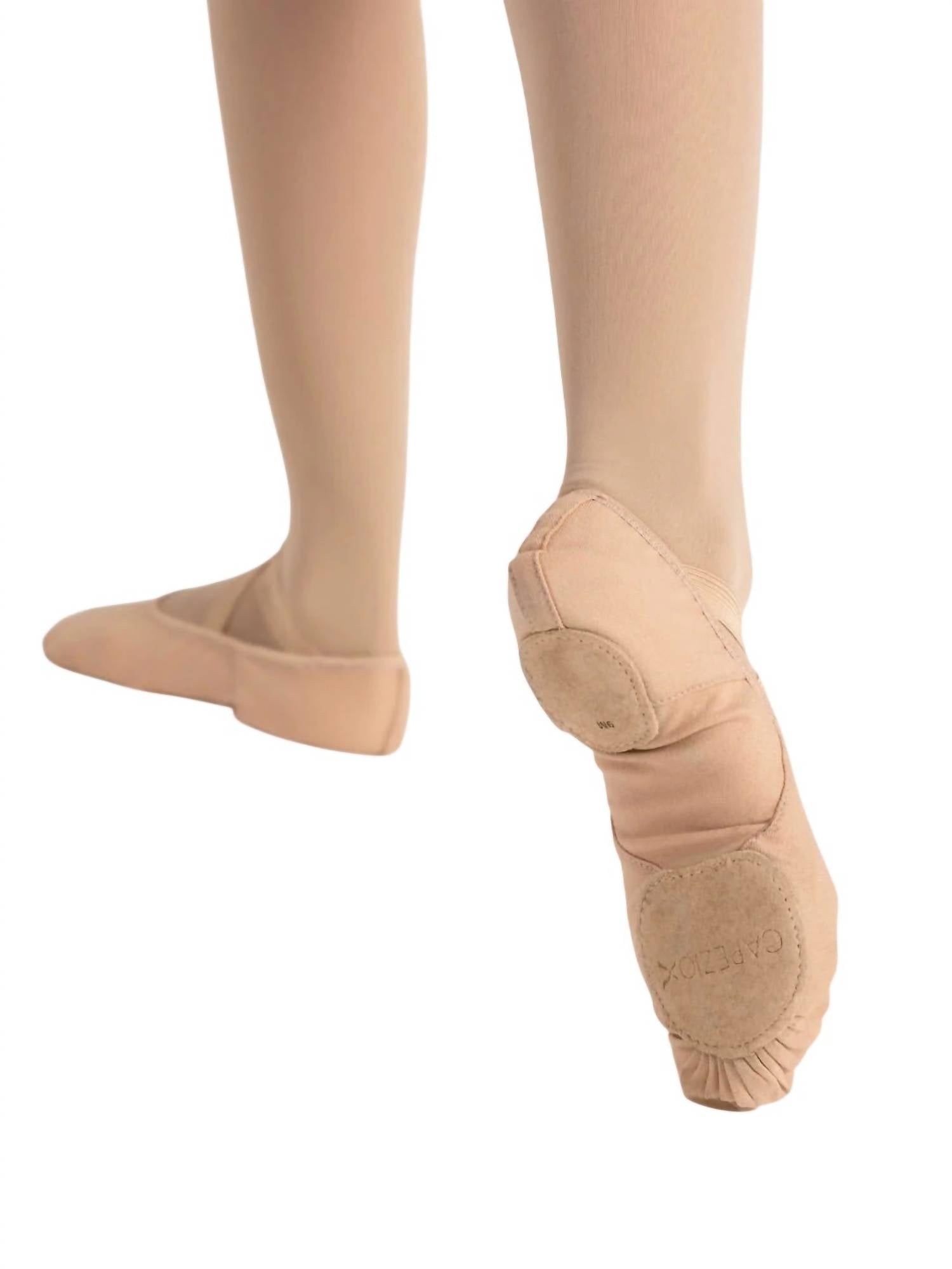 Capezio Women's Hanami Canvas Ballet Shoe in nude - women's flats - alternate view