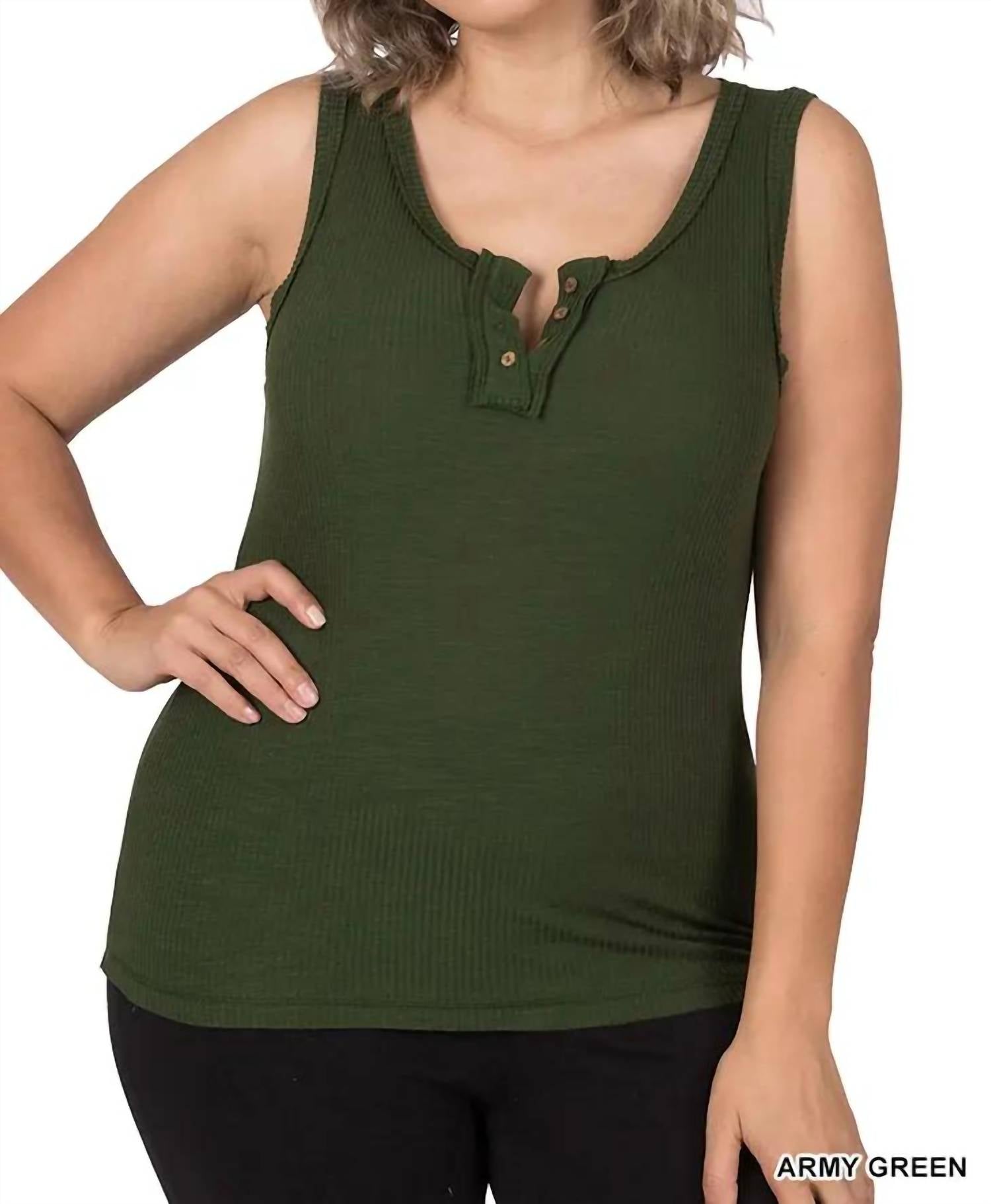 42Pops - Ribbed Fitted Tank Top