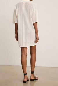 Velvet by Graham & Spencer Mila Dress in white - women's dress - alternate view