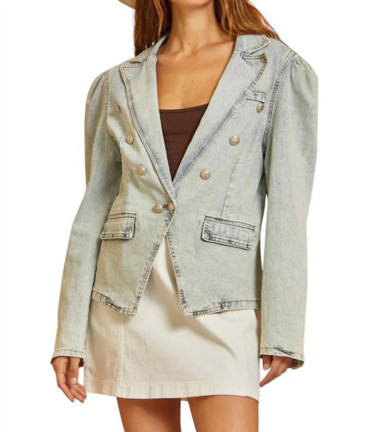 Andree By Unit - Finding a Hidden Gem Denim Blazer