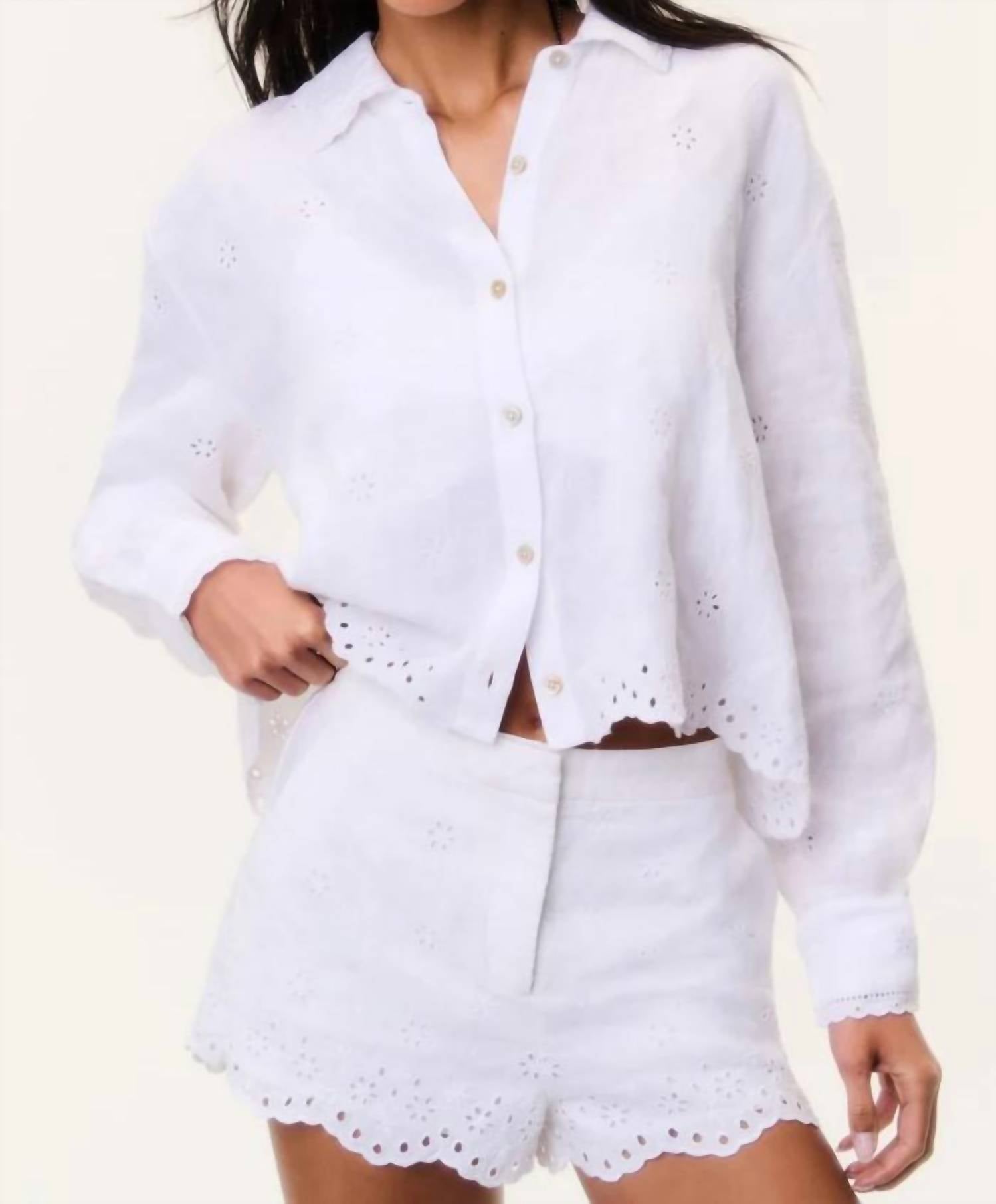 Loveshackfancy - Jodine Eyelet Shorts