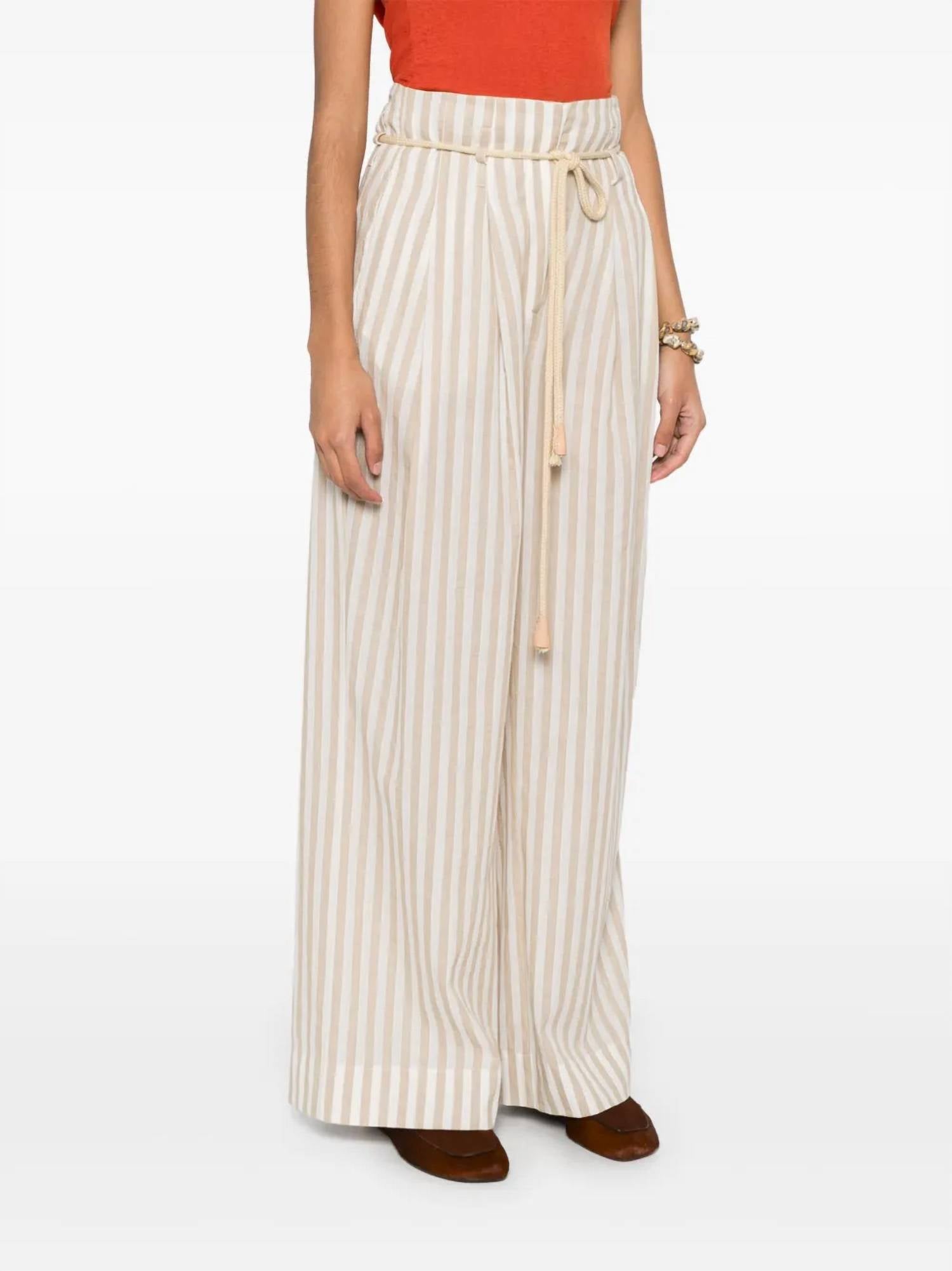 Nanushka - High Waist Pants With Belt
