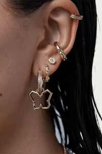 Y2K BUTTERFLY CHARM EARRINGS