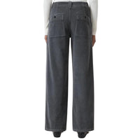 CLOSED Selma Corduroy in cosmic grey - women's pants - detail view