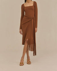 Cult Gaia - Fringe Wrap Dress