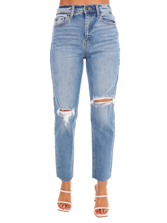 Cello - Let It Slide High Rise Ankle Mom Jean