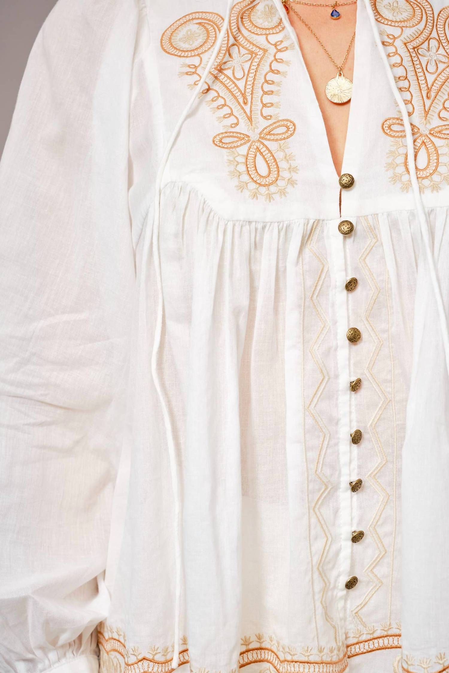 Blue B - Fiona Peasant Blouse