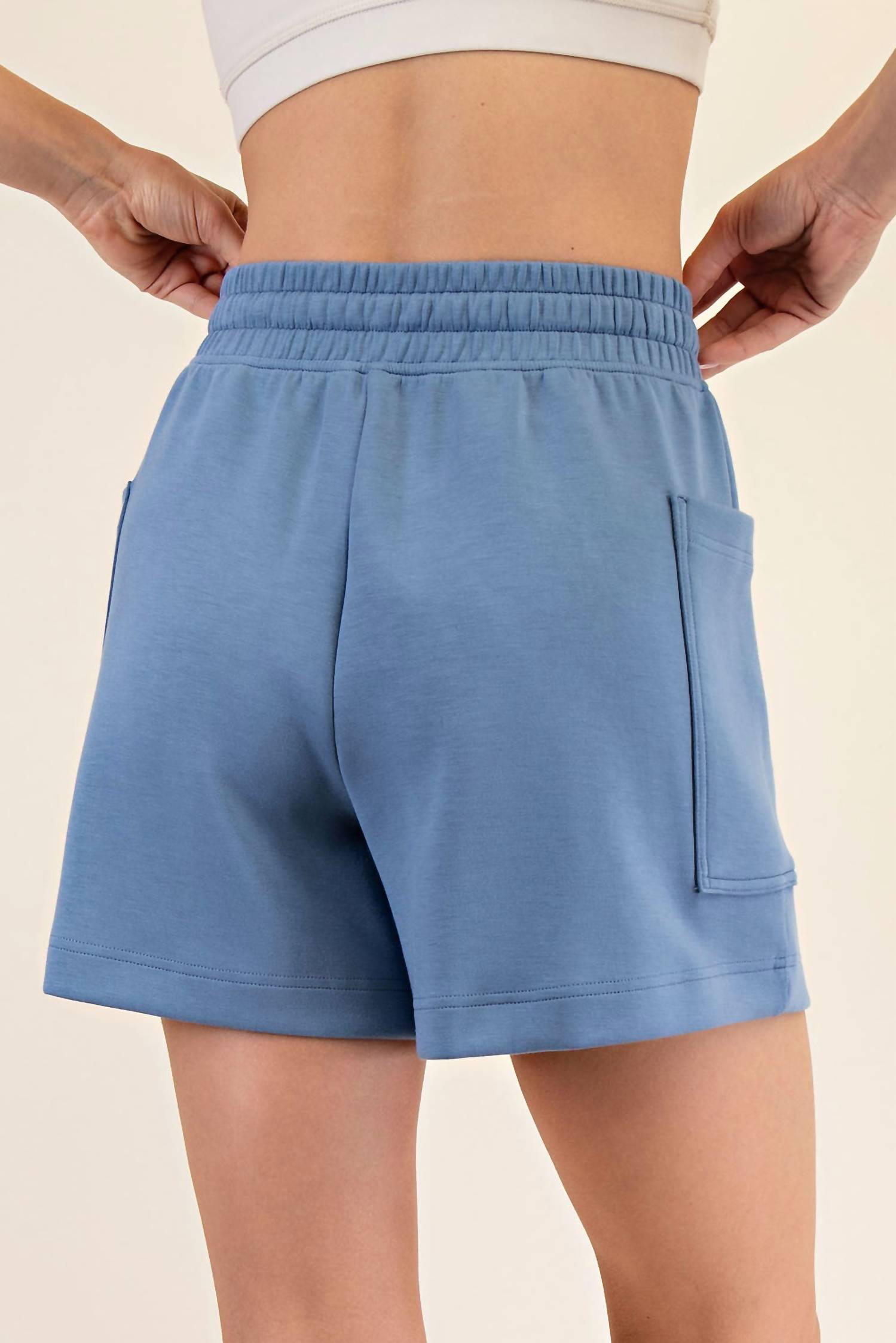 RAE MODE Patch Pocket Short in paradise blue - women's shorts - view 4