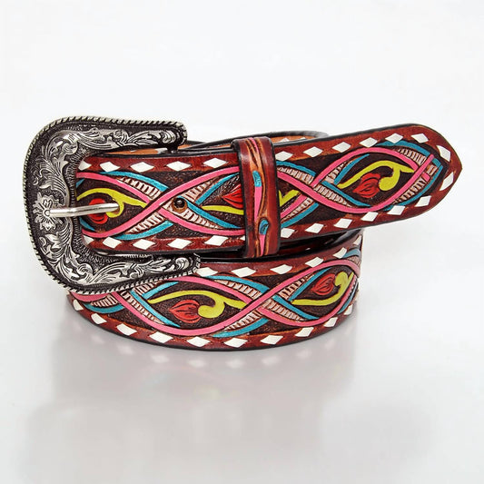 American Darling - Women's Hand-tooled Leather Belt