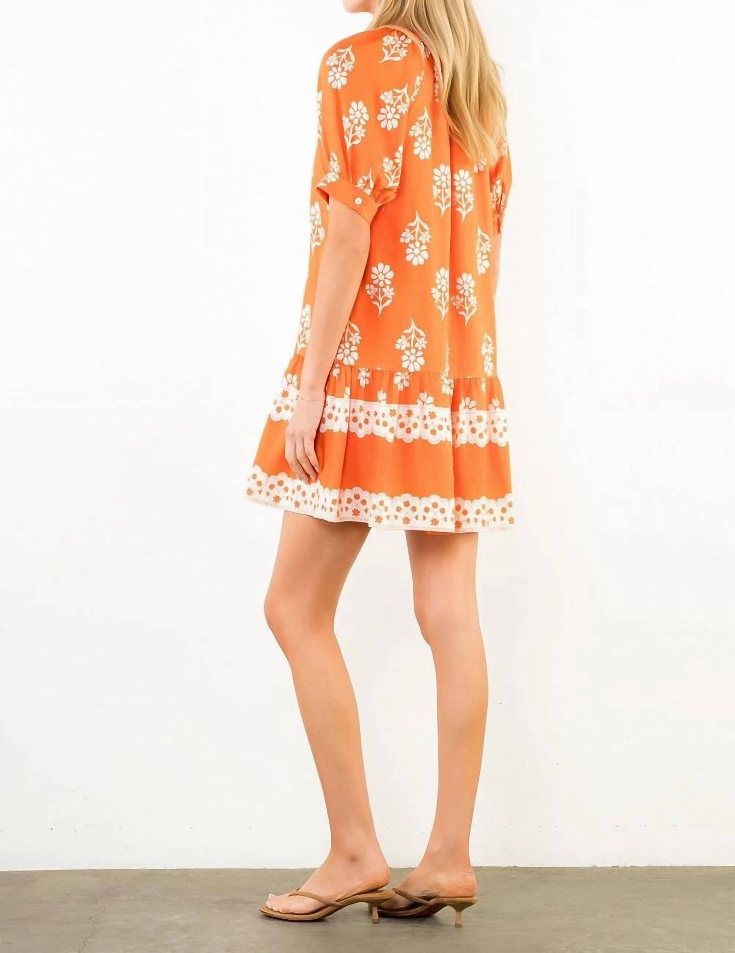 Thml - Short sleeve Button Up Floral Print Dress