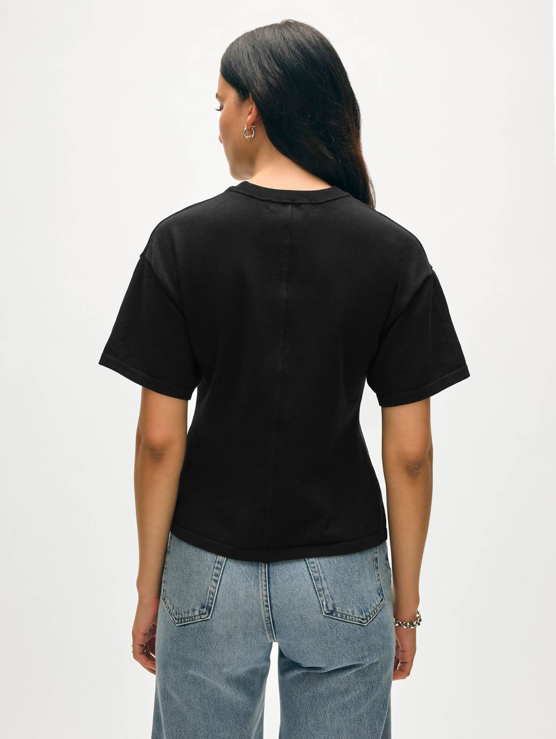 White + Warren - Organic Cotton Waisted Shirt