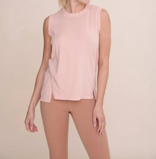 Split Hem Detail Sleeveless Top