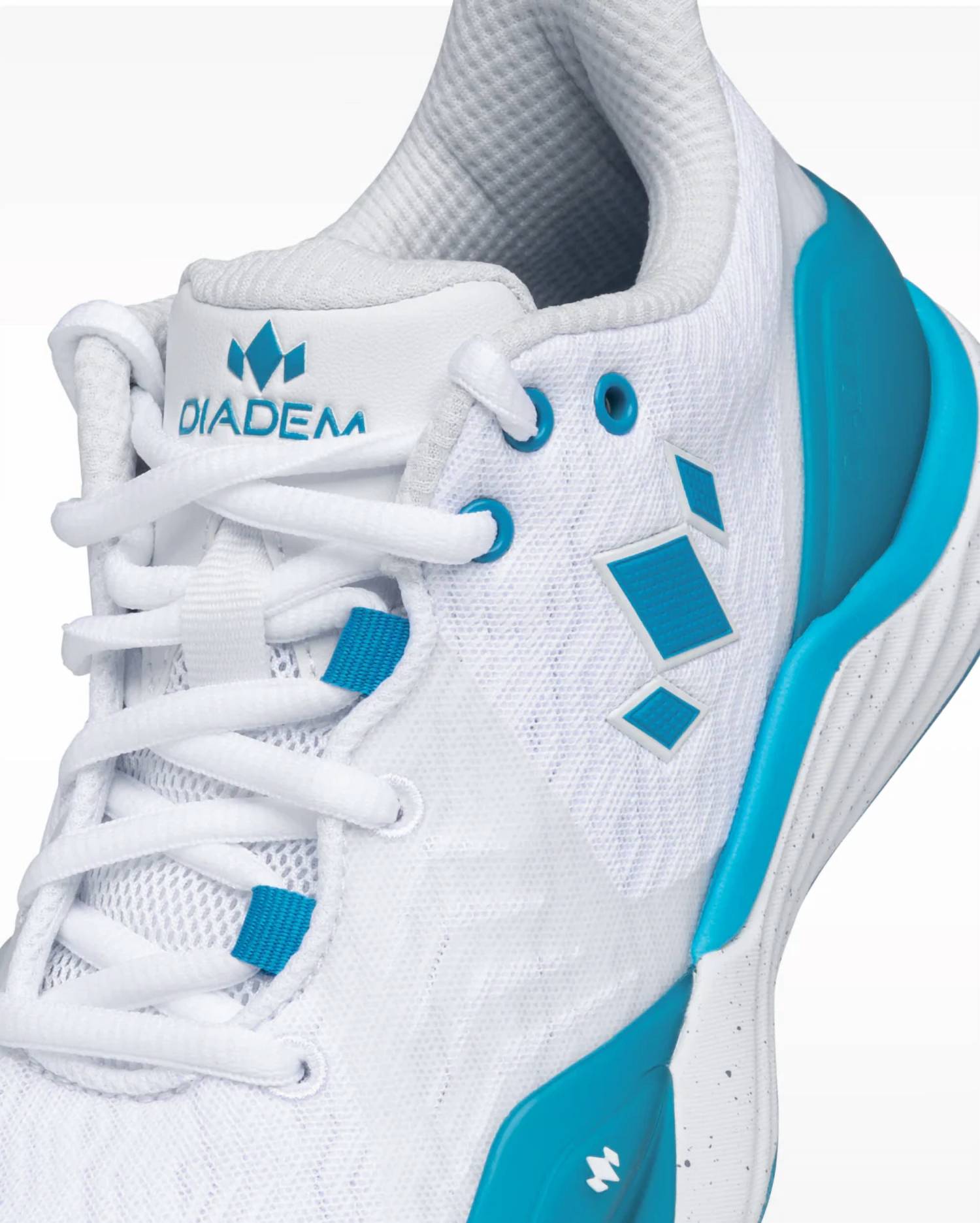 Diadem Sports Women's Court Burst Pickleball Shoes in white blue grey - women's shoe - view 7