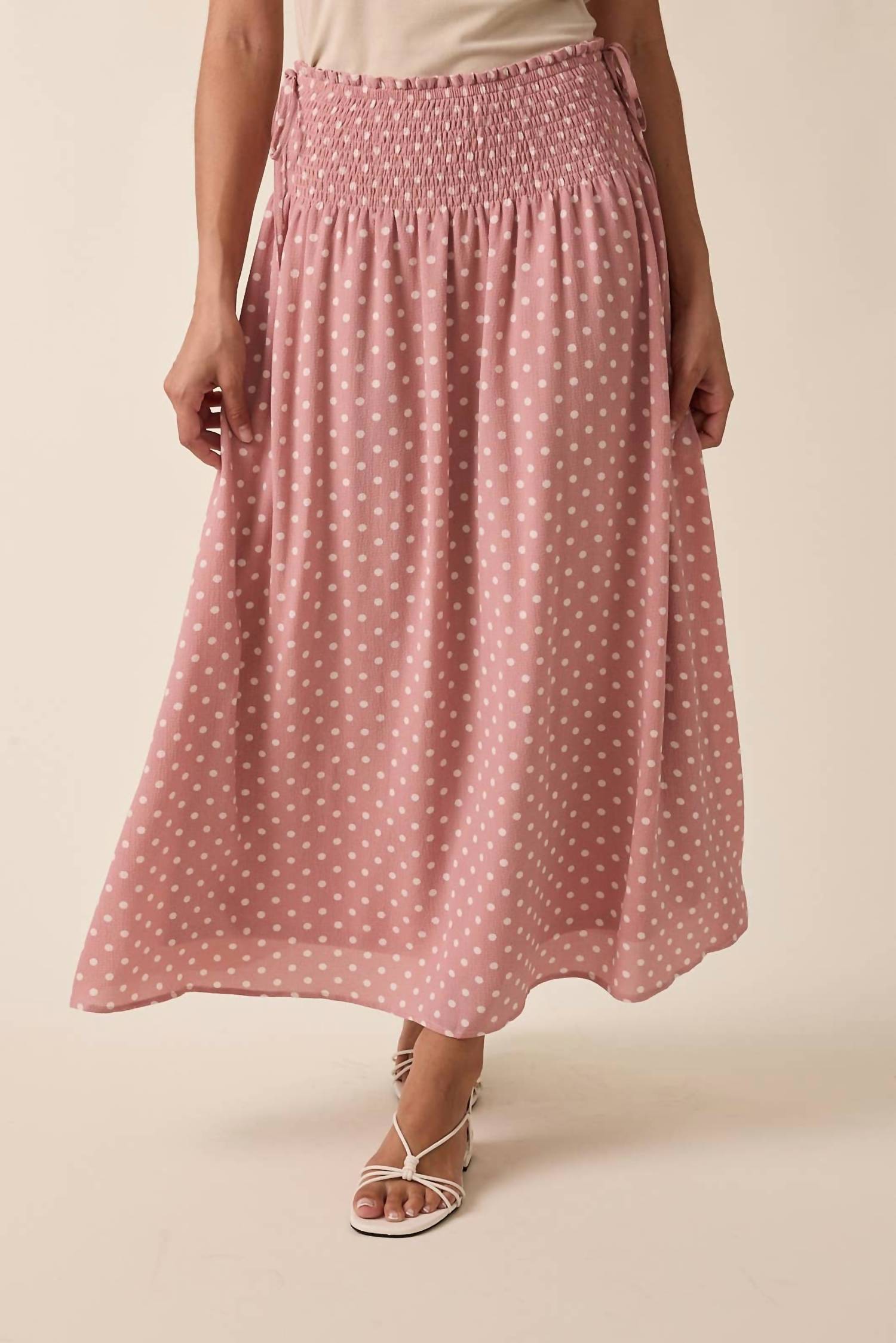 Wishlist - Women's' Willa Polka Dot Midi Skirt