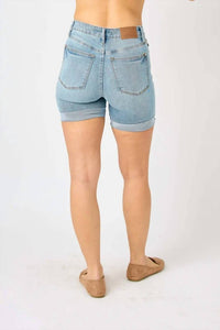 Judy Blue - High Waist Tummy Control Cool Denim Shorts
