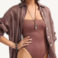 Vitamin A - Playa Linen Boyfriend Shirt
