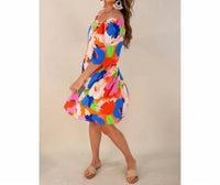 Jess Lea - Feel the Heat Floral Puff Sleeve Dress