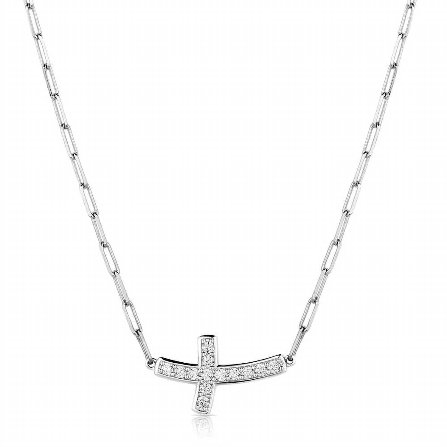 Montana Silversmiths - Women's Lean On Me Crystal Cross Necklace