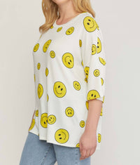 Entro - Happy Face Top - Plus