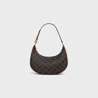 Celine - Women's Ava Triomphe Canvas Calfskin Shoulder Bag