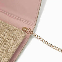 Like Dreams - Women's Bonnie Straw Wallet Bowtie Crossbody Bag