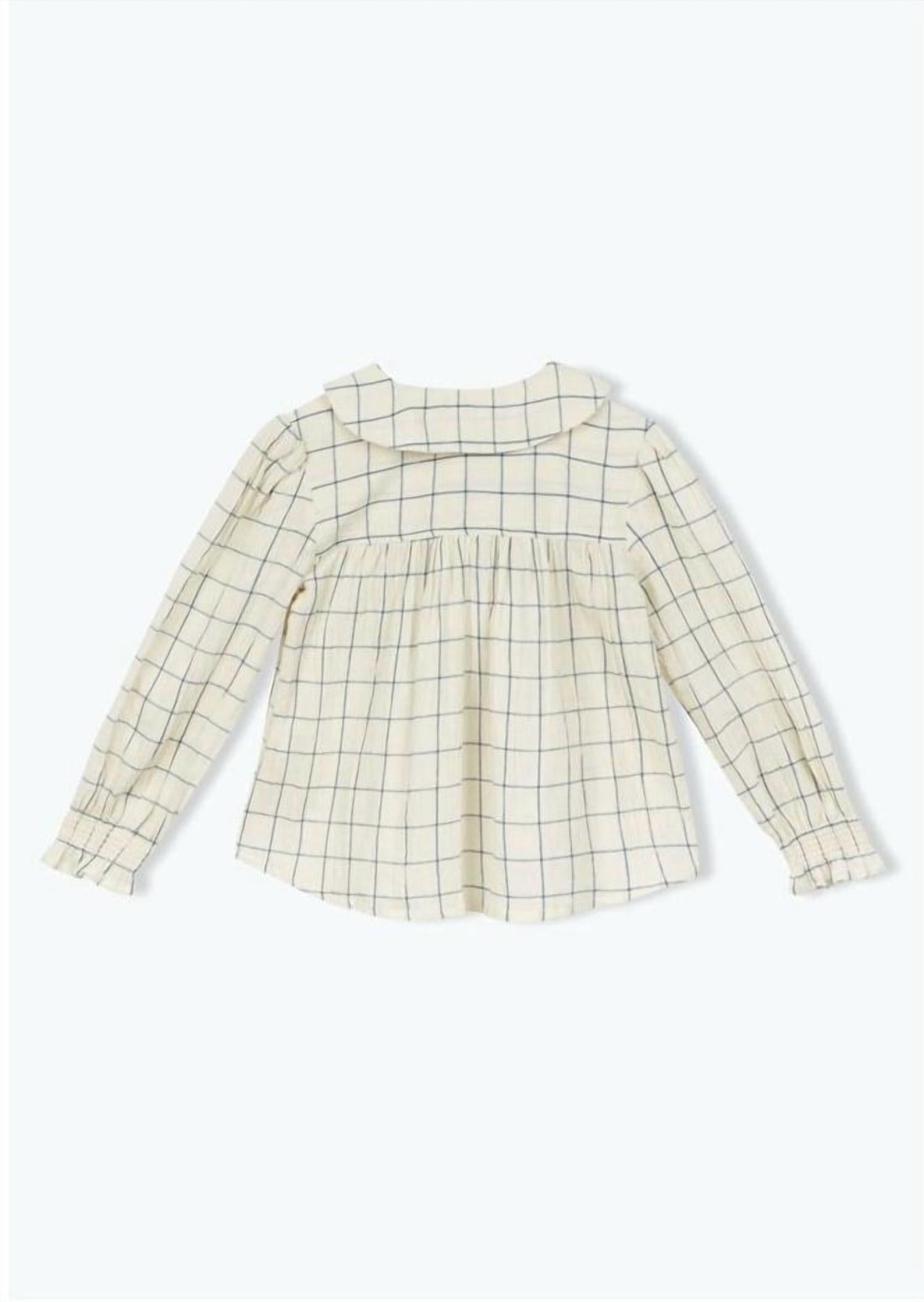 Arsène Et Les Pipelettes - Emilie Crepe Check Blouse