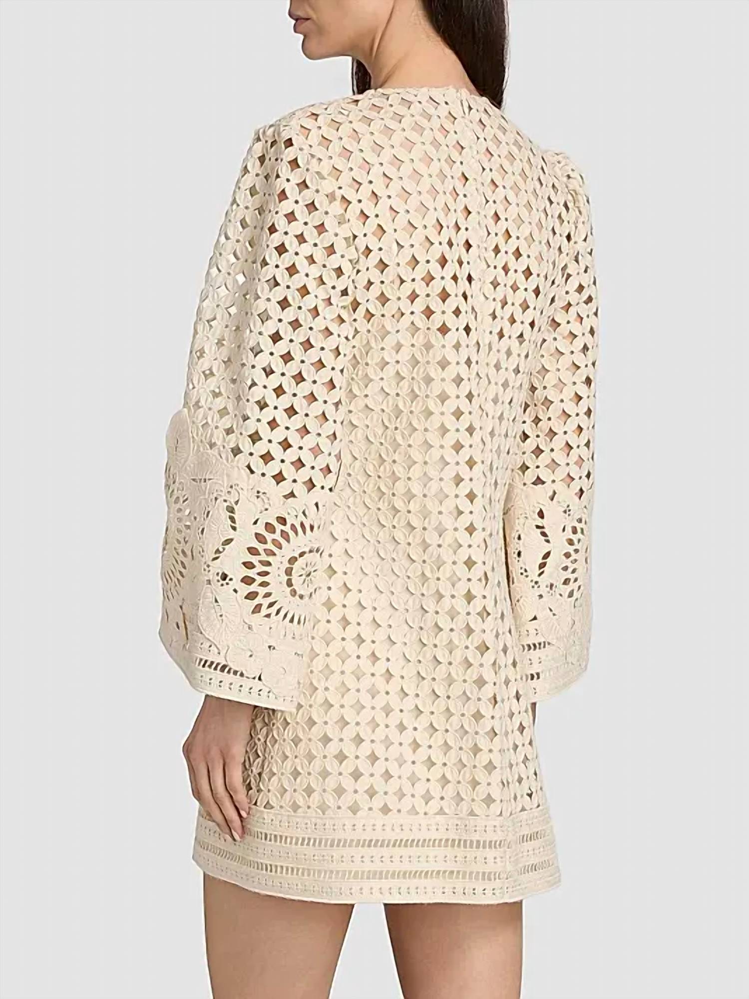 Zimmermann - Indra Embroidered Mini Dress