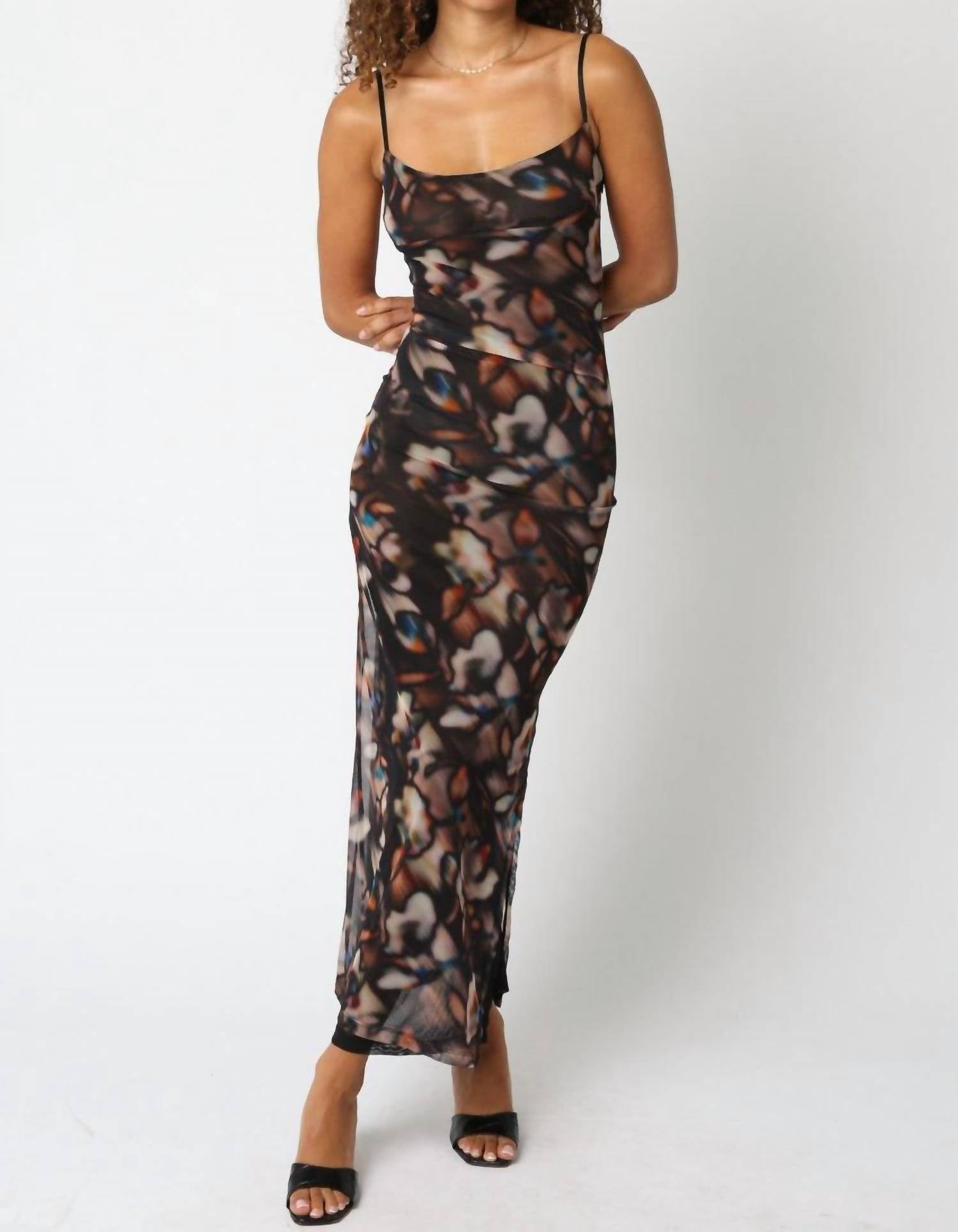 Olivaceous - Lina Mesh Dress