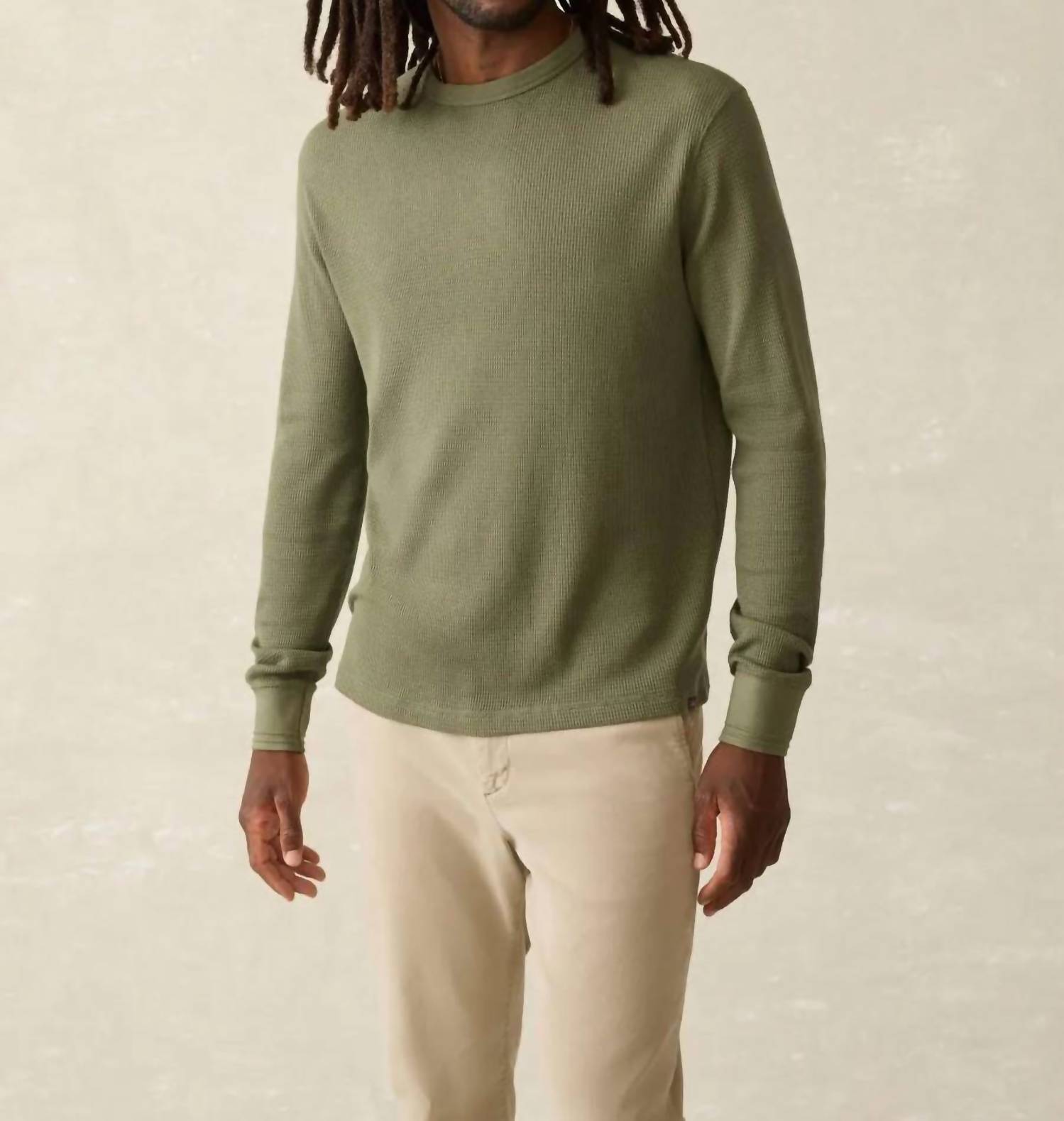 Faherty - Men's Cloud Waffle Crew Top