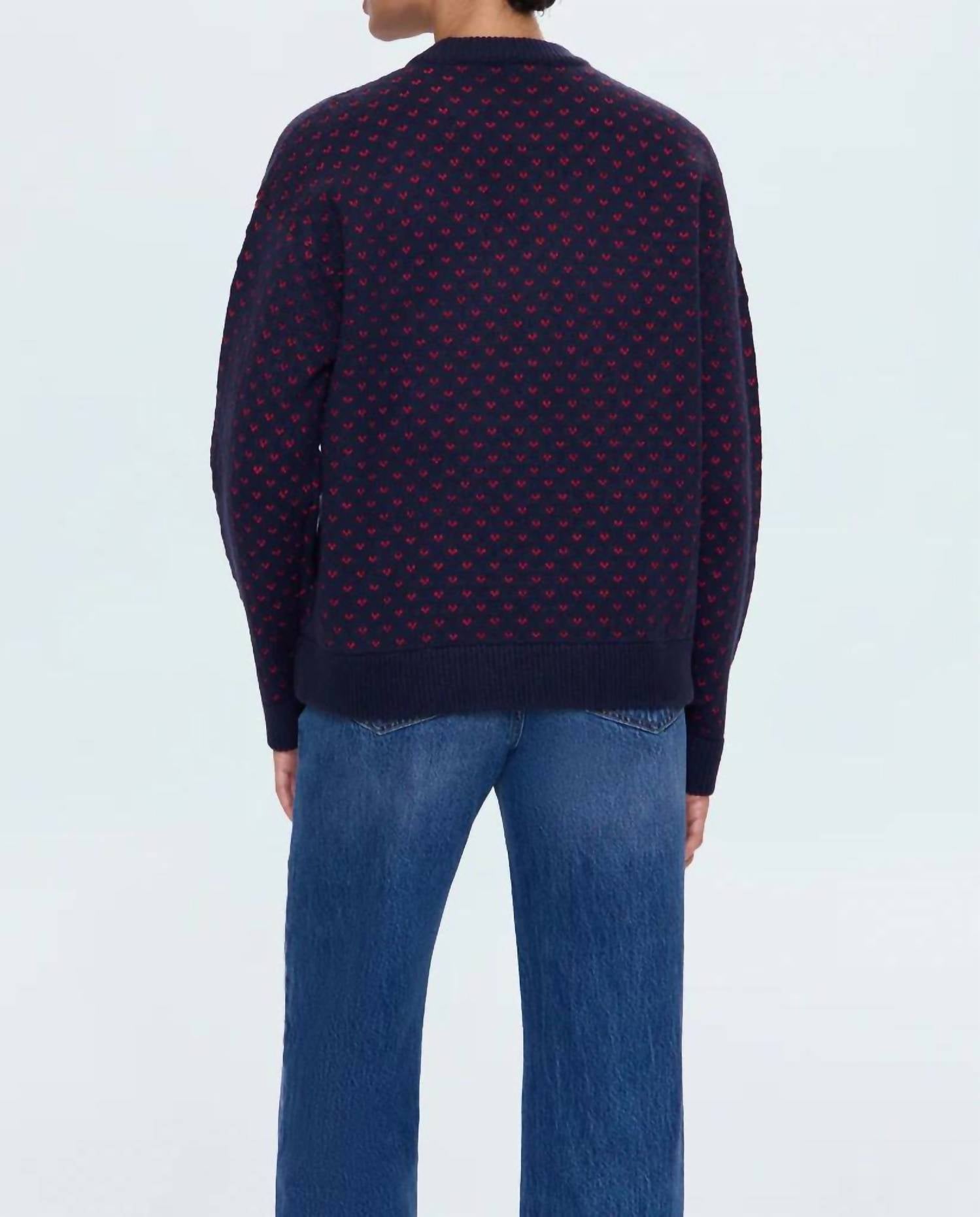 Pistola - Hanna Red Hearts Sweater