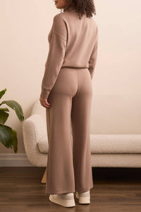 TRIBAL Pull On Stretch Pant in fossil - women's pants - detail view