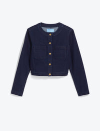 Draper James - Denim Collarless Jacket