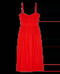 THE GREAT. The Verse Dress in red hot - women's dress - view 4