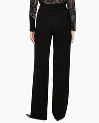 Marc Cain Banded waist trousers in black - women's pants - alternate view