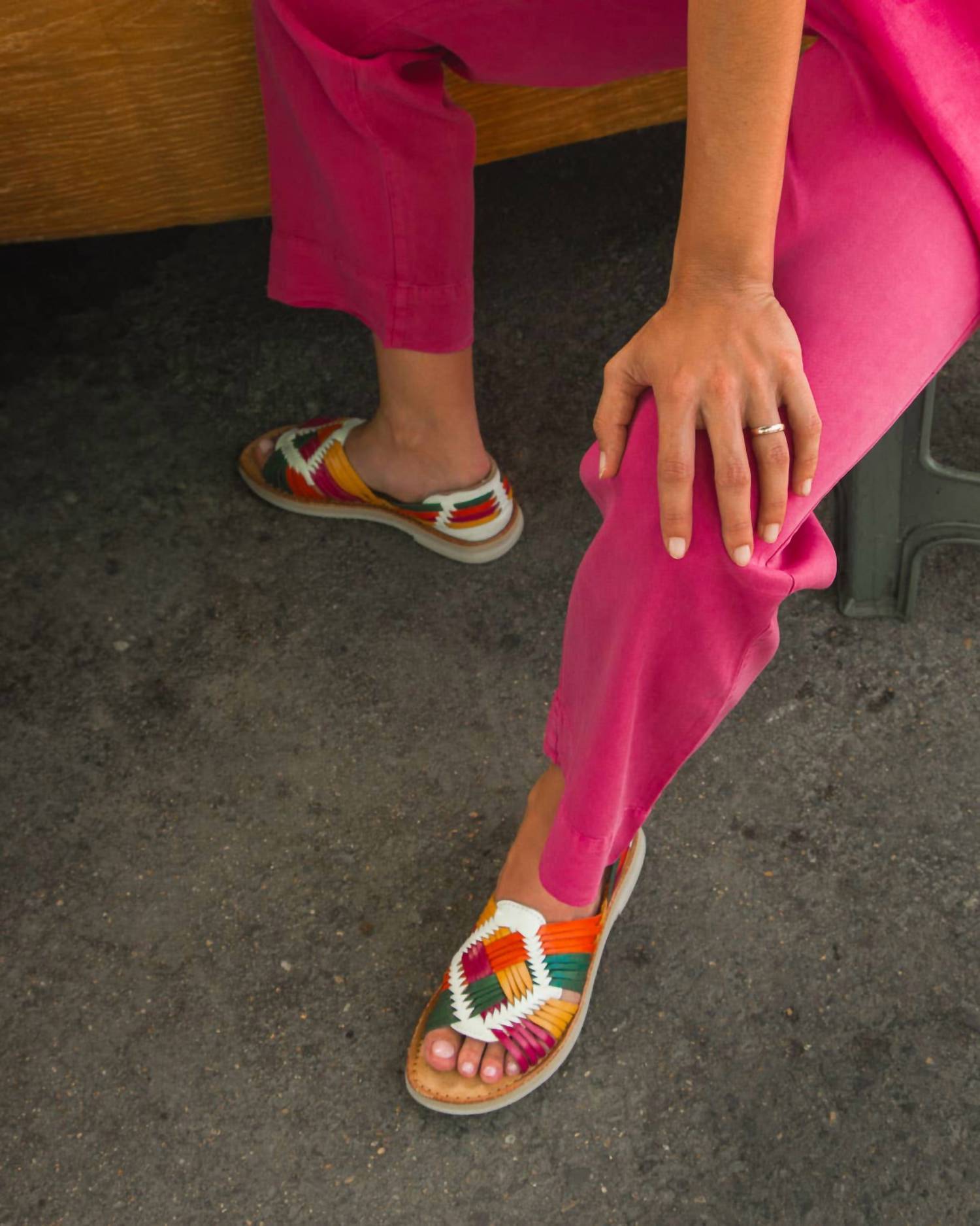 Mexas - Women's Alebrije Colorful Huarache Sandal