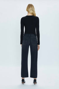 Pistola - Lexi Mid Rise Bowed Straight Leg Jeans