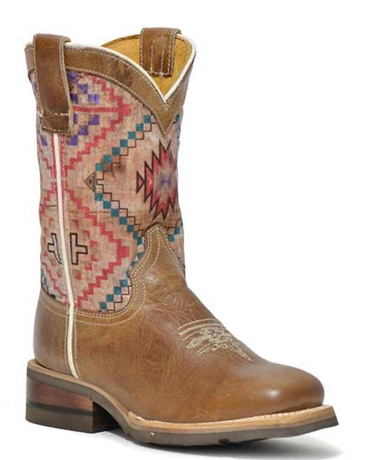 Roper - Kids Margo Geo Sole Aztec Boot