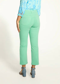 FDJ Olivia Bootcut Crop Jeans in patina - women's jeans - detail view