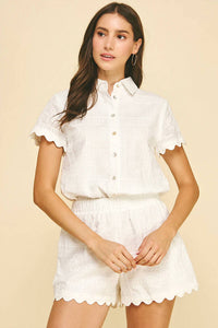 Pinch - Embroidery Detailed Button Down Shirt