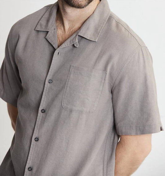 Jachs New York - Linen Suffolk Short Sleeve Camp Shirt